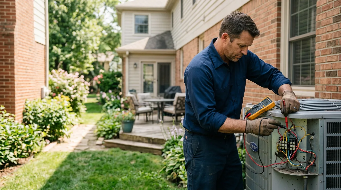 HVAC technician working near Madison, MS
